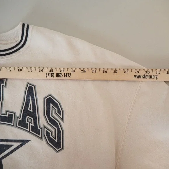 Abercrombie & Fitch NFL Dallas Cowboys Retro Sweatshirt Sz Large Oversized 1995 - Picture 6 of 12